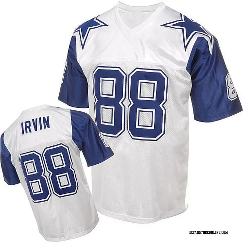 Men's Michael Irvin Dallas Cowboys Mitchell And Ness 75TH Patch ...