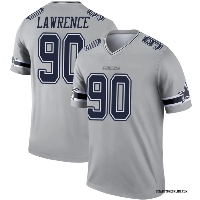 Youth Demarcus Lawrence Dallas Cowboys Inverted Jersey - Gray Legend